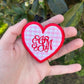 Monogram Heart Center Clip On